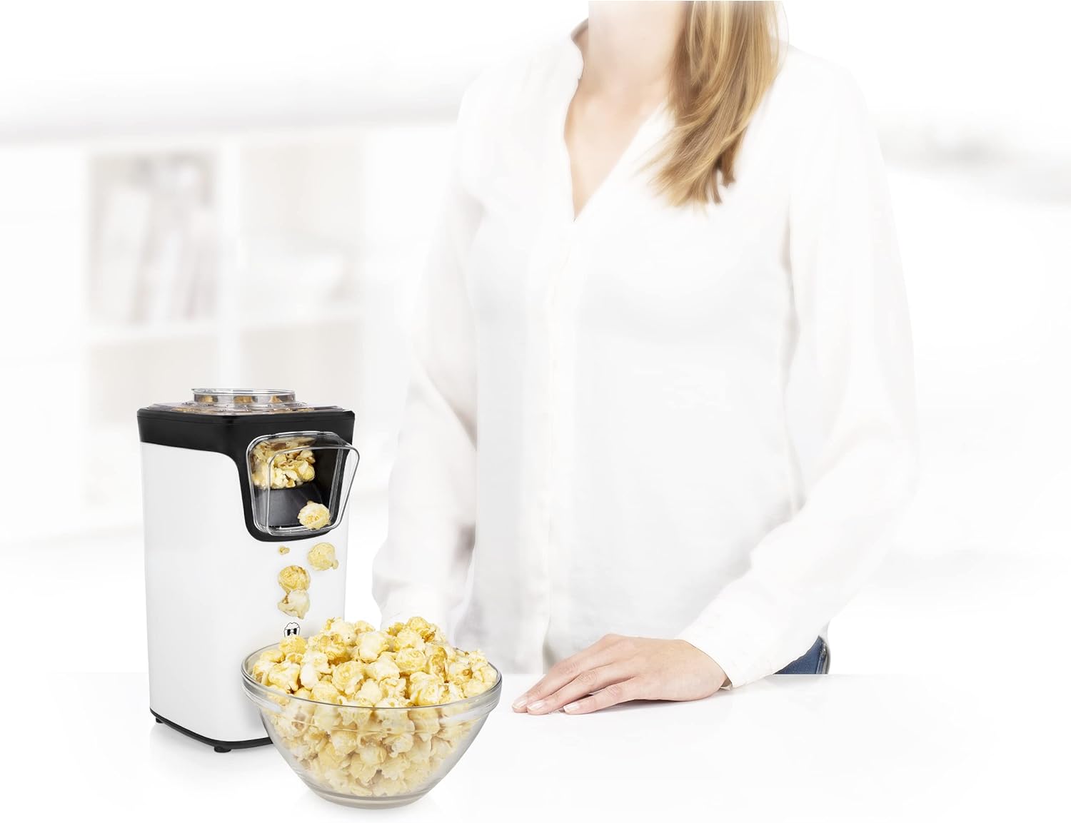 1100W NON-FAT POPCORN MACHINE WITH MEASURING CUP 3 MINUTES 90G EAN (GTIN) 5905724863977