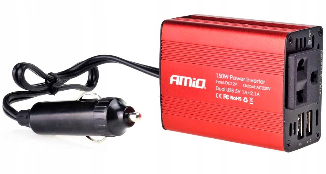 12/230V 300W EU US UK CAR CONVERTER Effective power 150 W