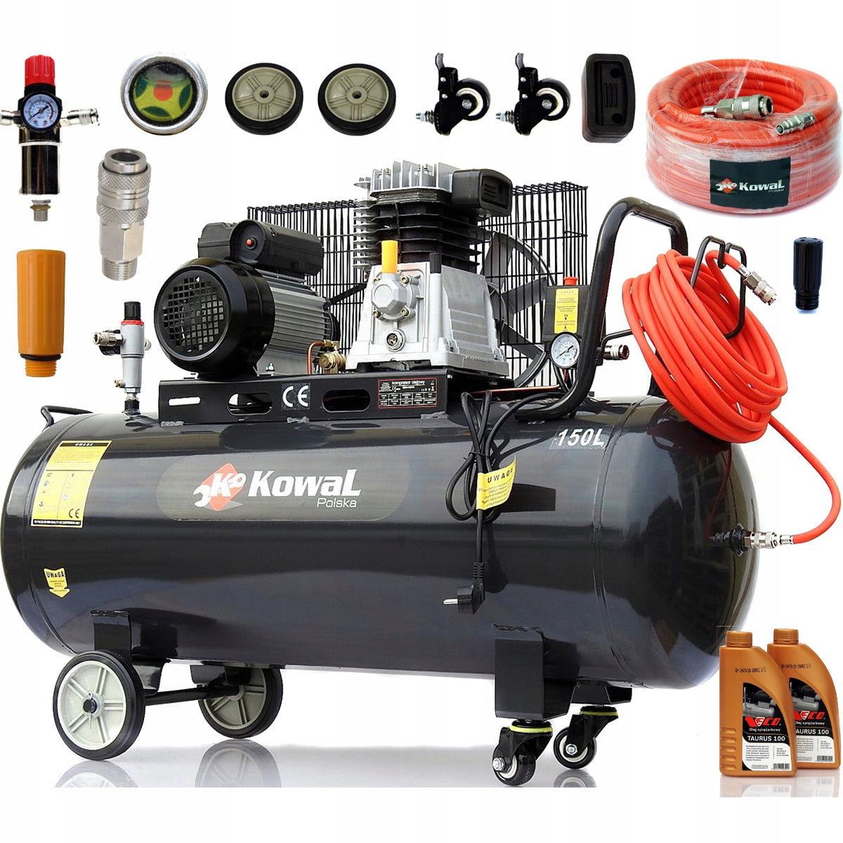 12 Bar COMPRESSOR k10 oil piston 150L compressor air pump BLACKSMITH