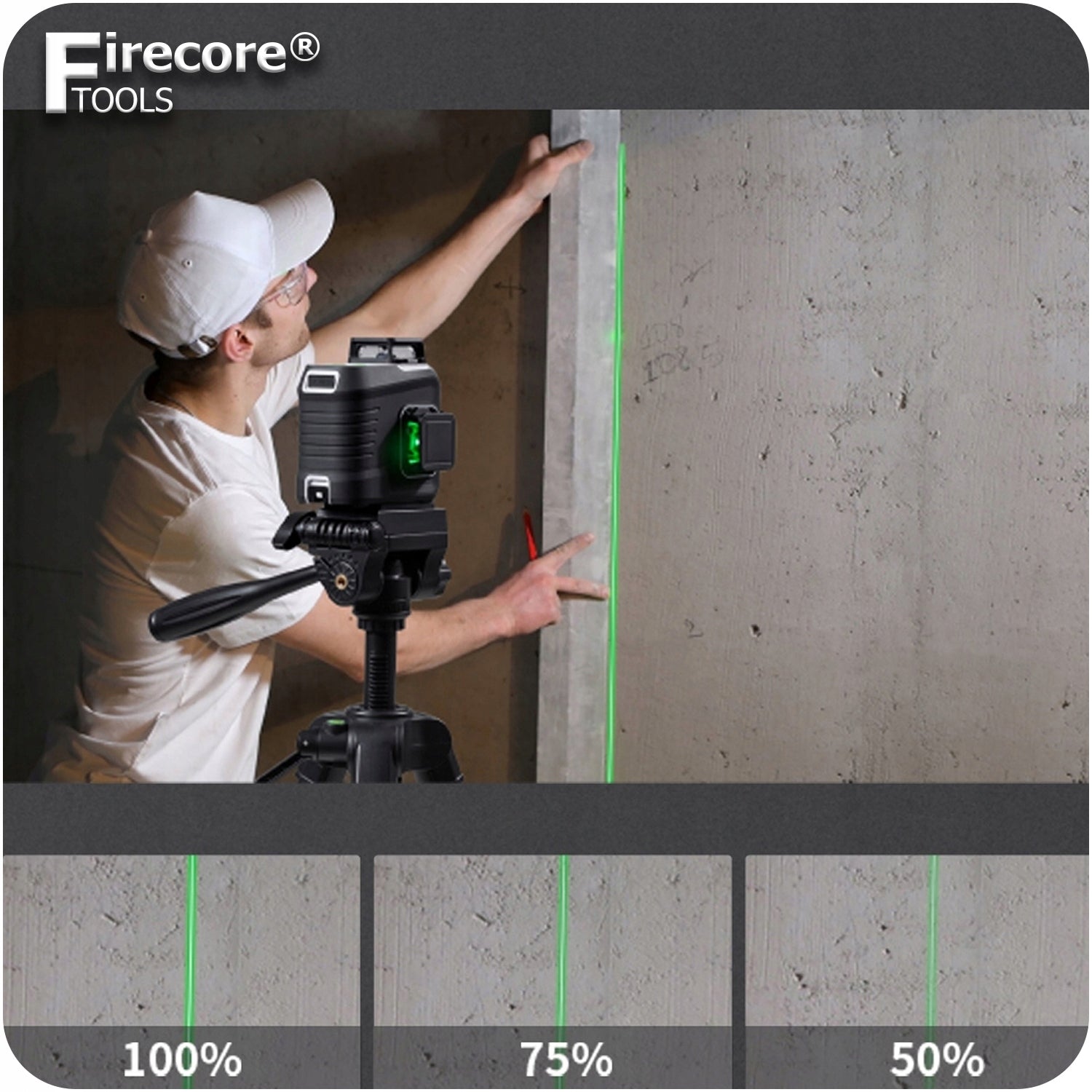 12 LINES CROSS LASER 3D LASER LEVEL 360 PLANE GREEN Type cross-line