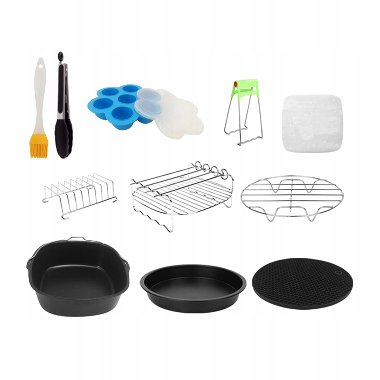 12 Pieces Air Fryer Accessories Set Cake Barrel Heat Insulation for Cooking Brand no brand