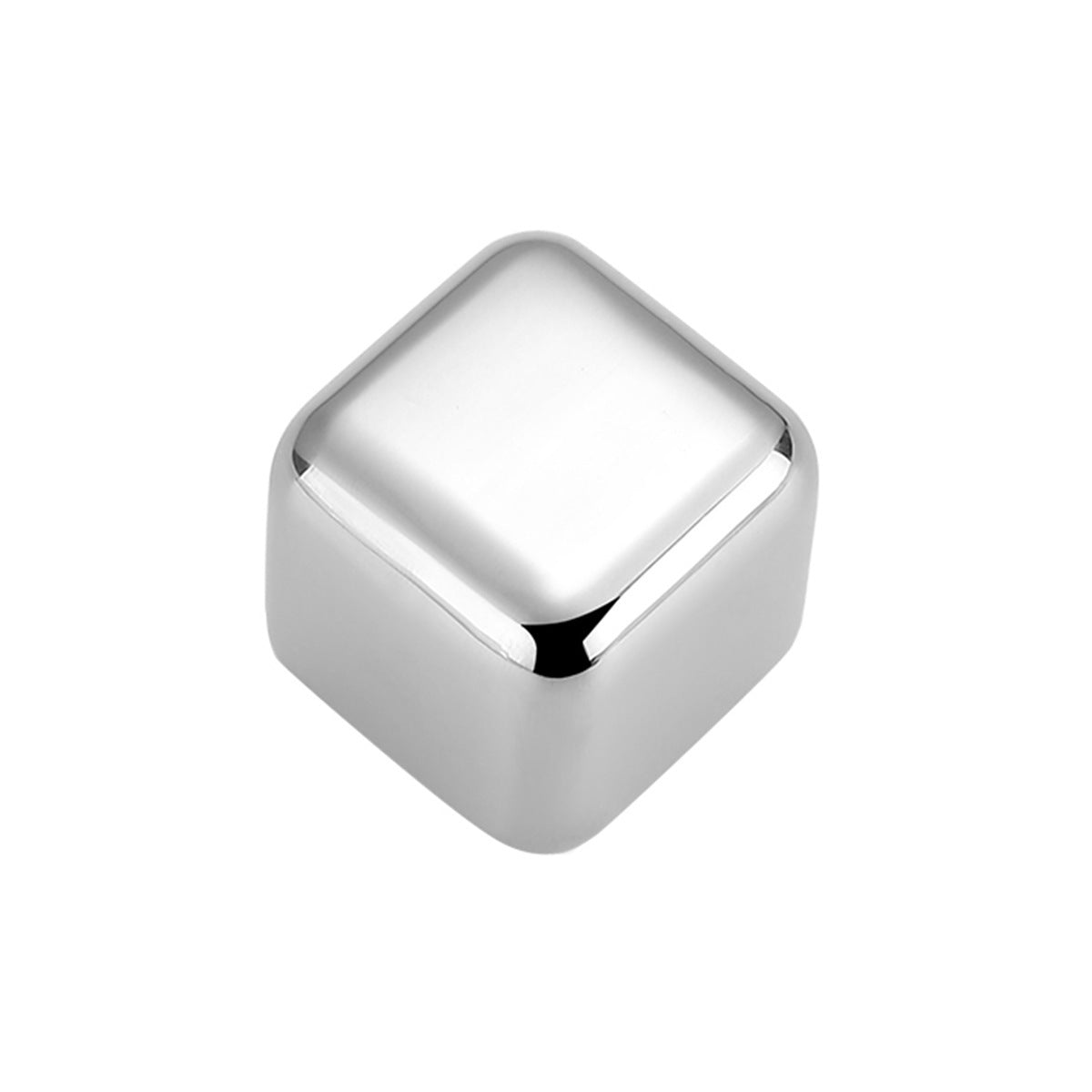 12× Stainless Steel Ice Cubes, Reusable Whiskey Chilling Stones for Drinks Packaging status original