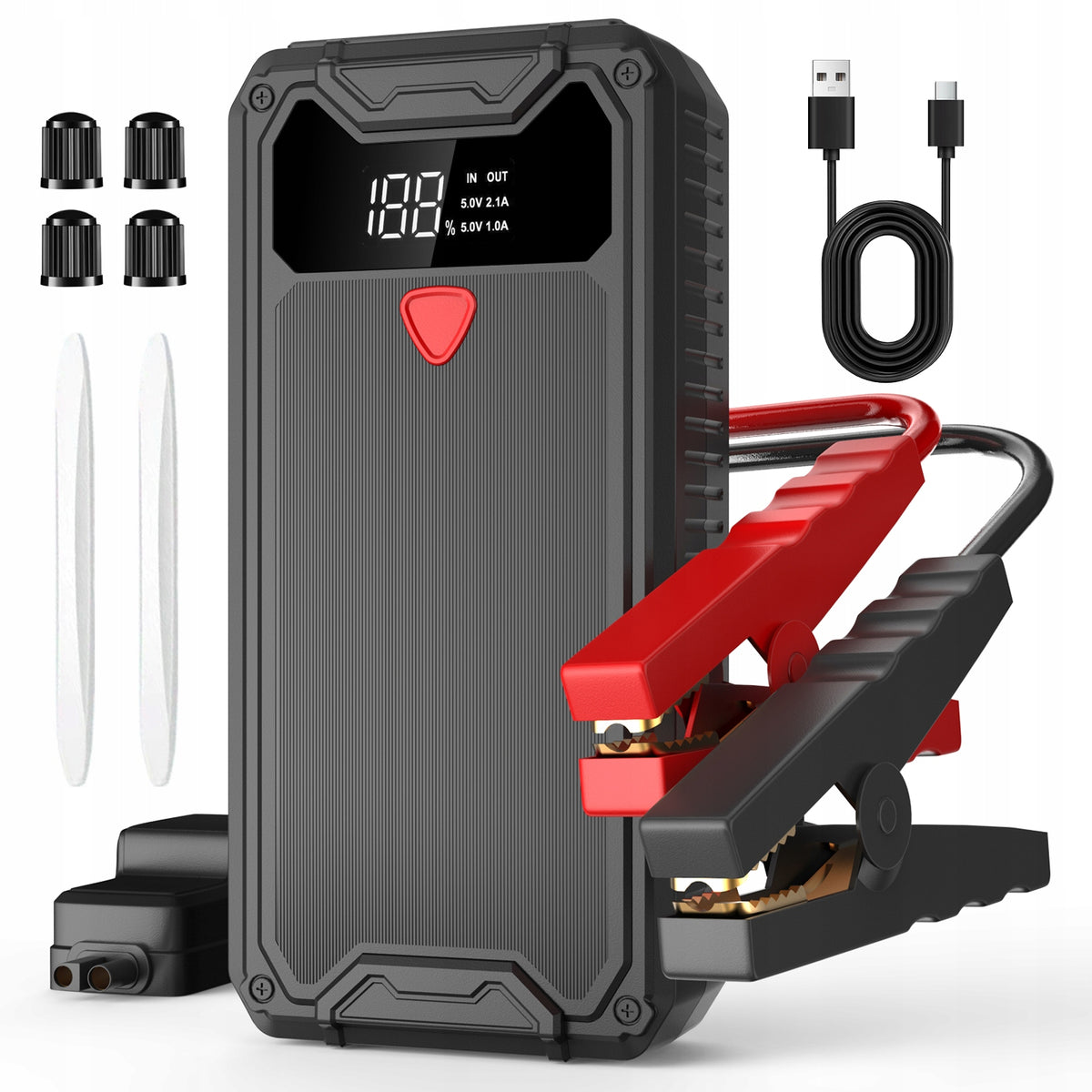 12 V Car Jump Starter Power Bank (up to 7.5 L Petrol/6 L Diesel) LED Torch
