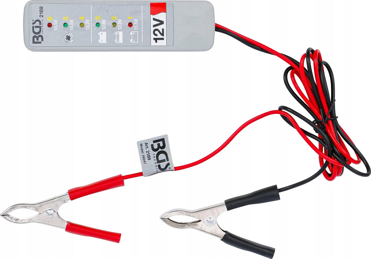 12 V charging system battery tester for alternator diagnostics BGS Manufacturer code B.2189