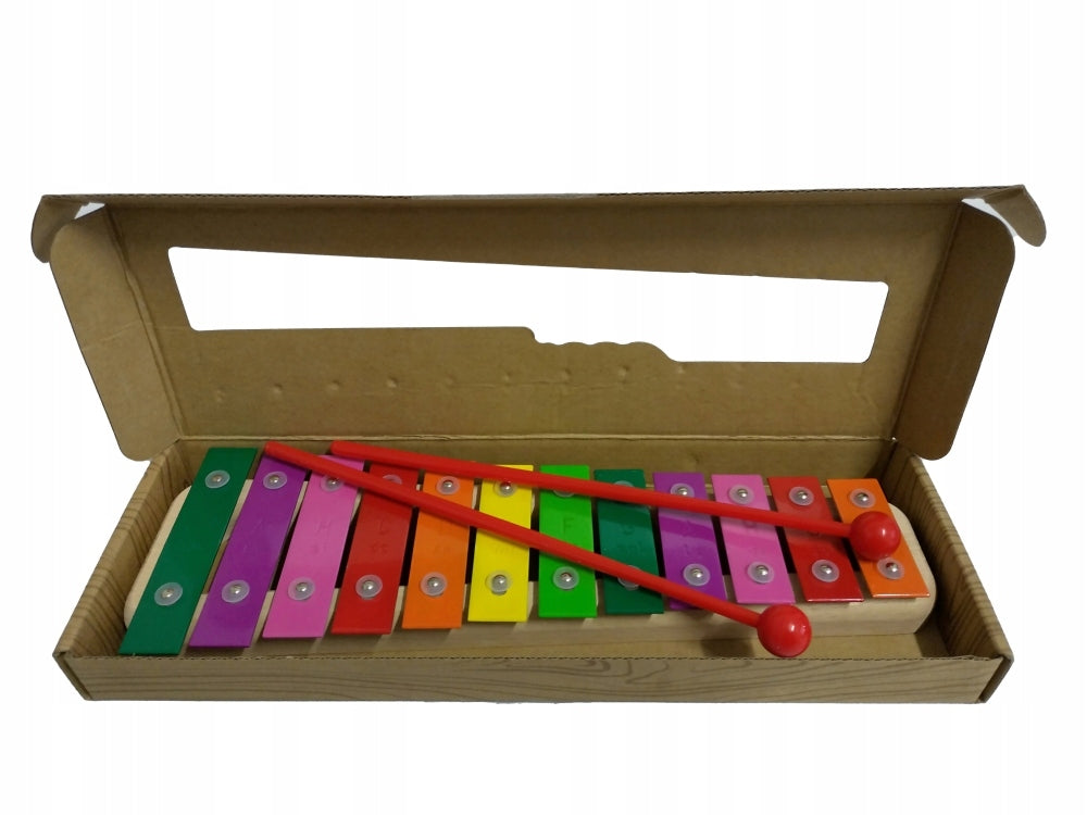 12-tone colored bells on a wooden frame Marek Brand Marek