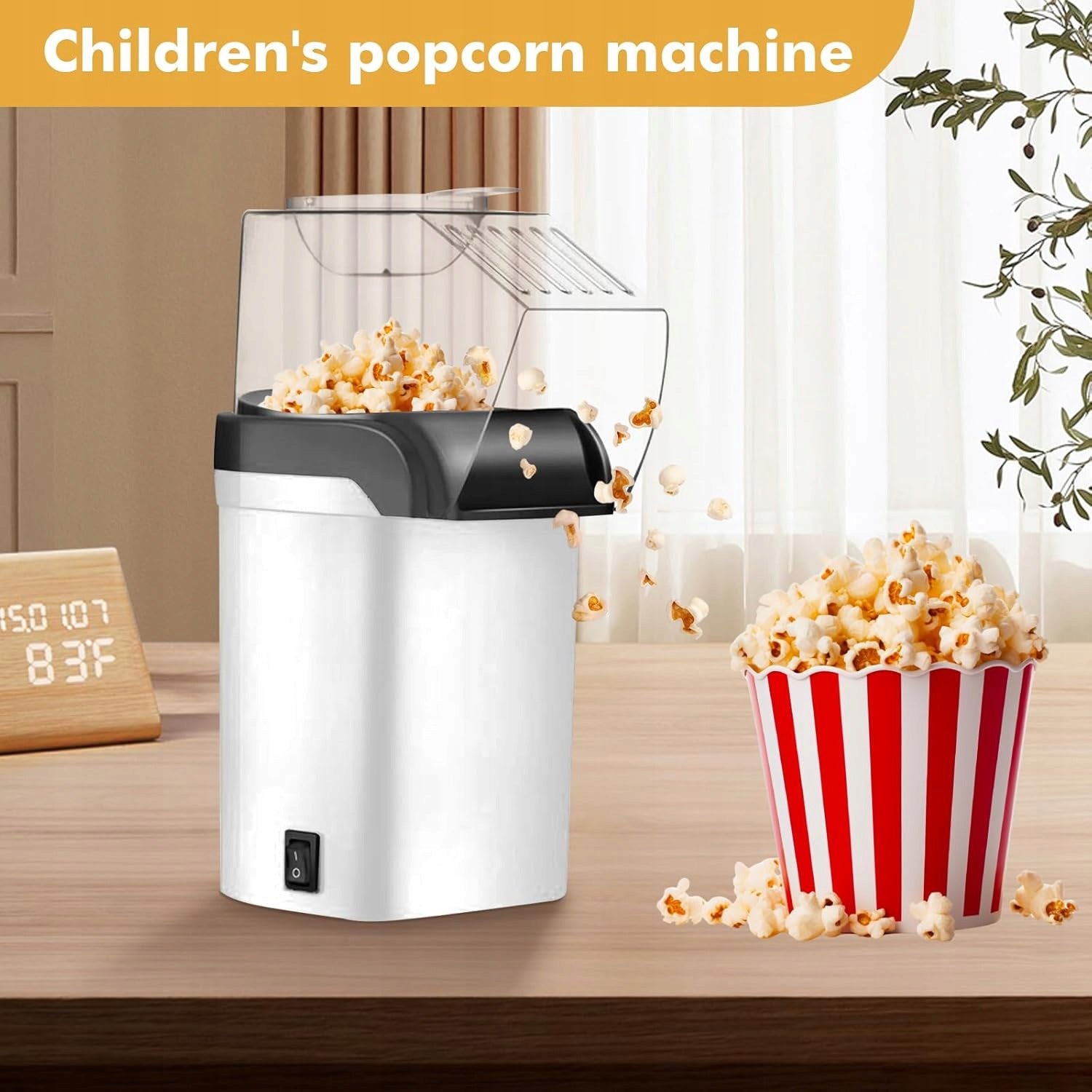 1200W POPCORN MACHINE HOT AIR WITHOUT FAT OPERATION ONE Packaging status original