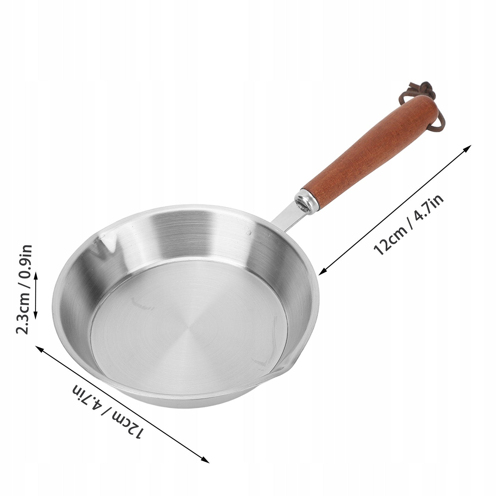 12CM STAINLESS STEEL PAN EGG PAN FRYING PAN Brand no brand