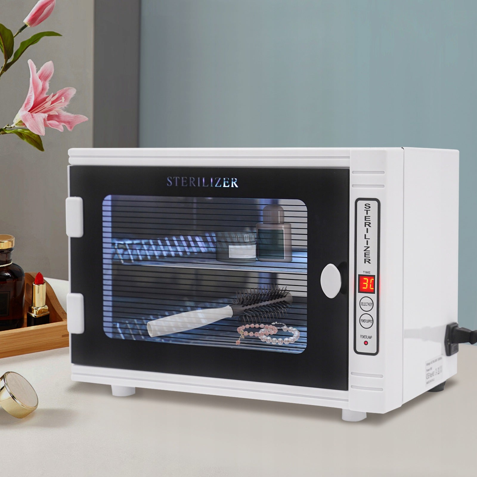 12L DISINFECTANT CABINET STERILIZATION DEVICE MANICURE NAIL TOOL STERILIZER Manufacturer code 12L Disinfectant Cabinet Sterilization