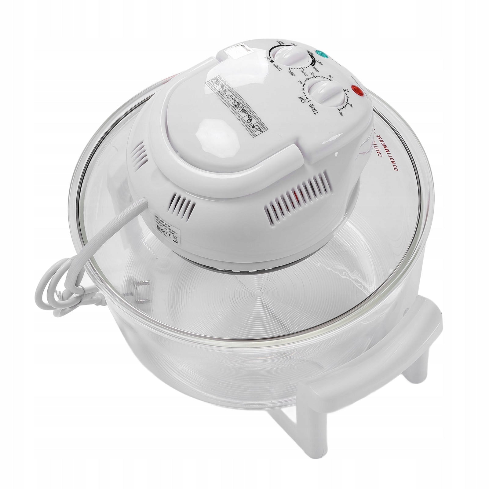 12L High Capacity 360 Degree Glass Fryer Visible QC Model 8265PUPO
