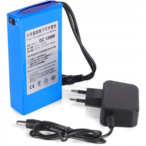 12V 1-2A 6800MAH LITHIUM BATTERY WITH ADAPTER
