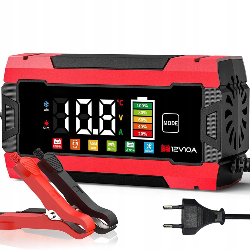 12V 10A BATTERY CHARGER RECTIFIER WITH LCD AND REPAIR FUNCTION