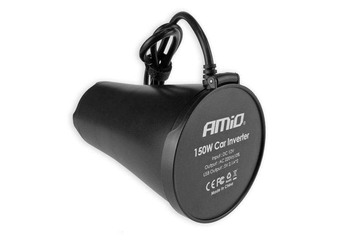 12V/230V 150W Voltage Converter with USB AMiO Effective power 150 W