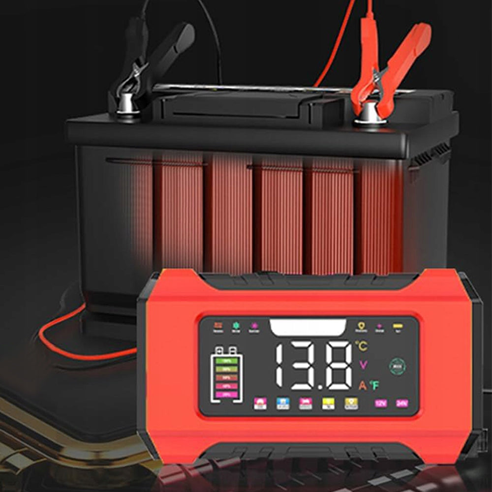 12V/24V SMART CHARGER WITH BATTERY TESTER AND TKL MODE FOR AGM STD GEL Maximum amperage 10 A