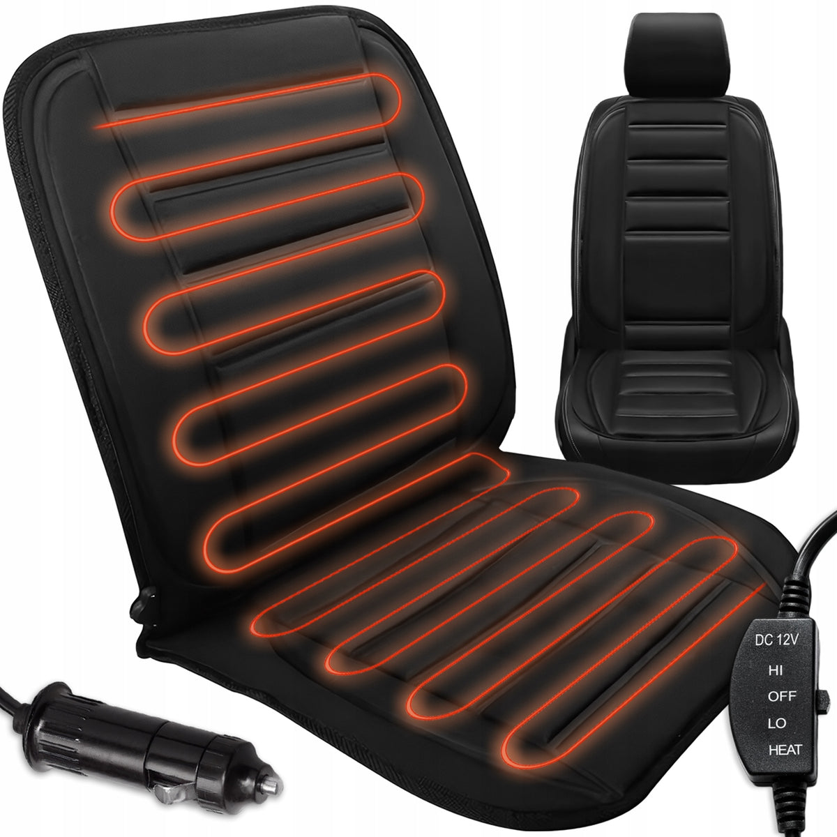 12V HEATED SEAT HEATING MAT FOR CAR WITH 48W REMOTE CONTROL