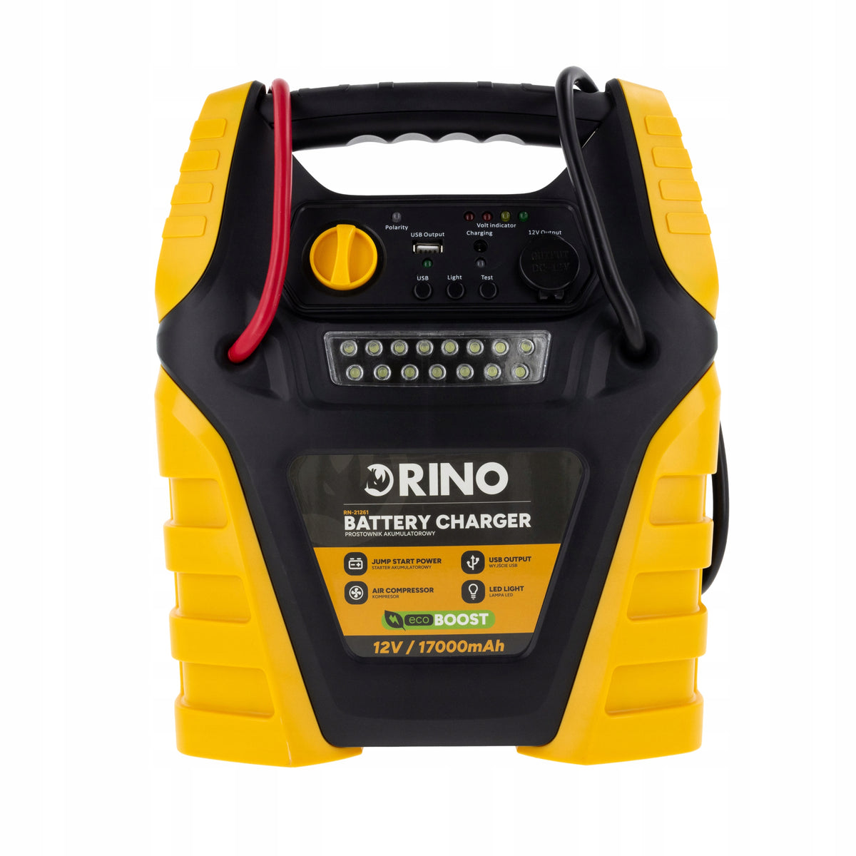 12V RINO 5in1 Battery Charger Rectifier with Car Start Packaging status original