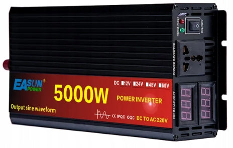 12V TO 230V 5000W SINE PURE SINE WAVE CAR VOLTAGE CONVERTER Packaging status original