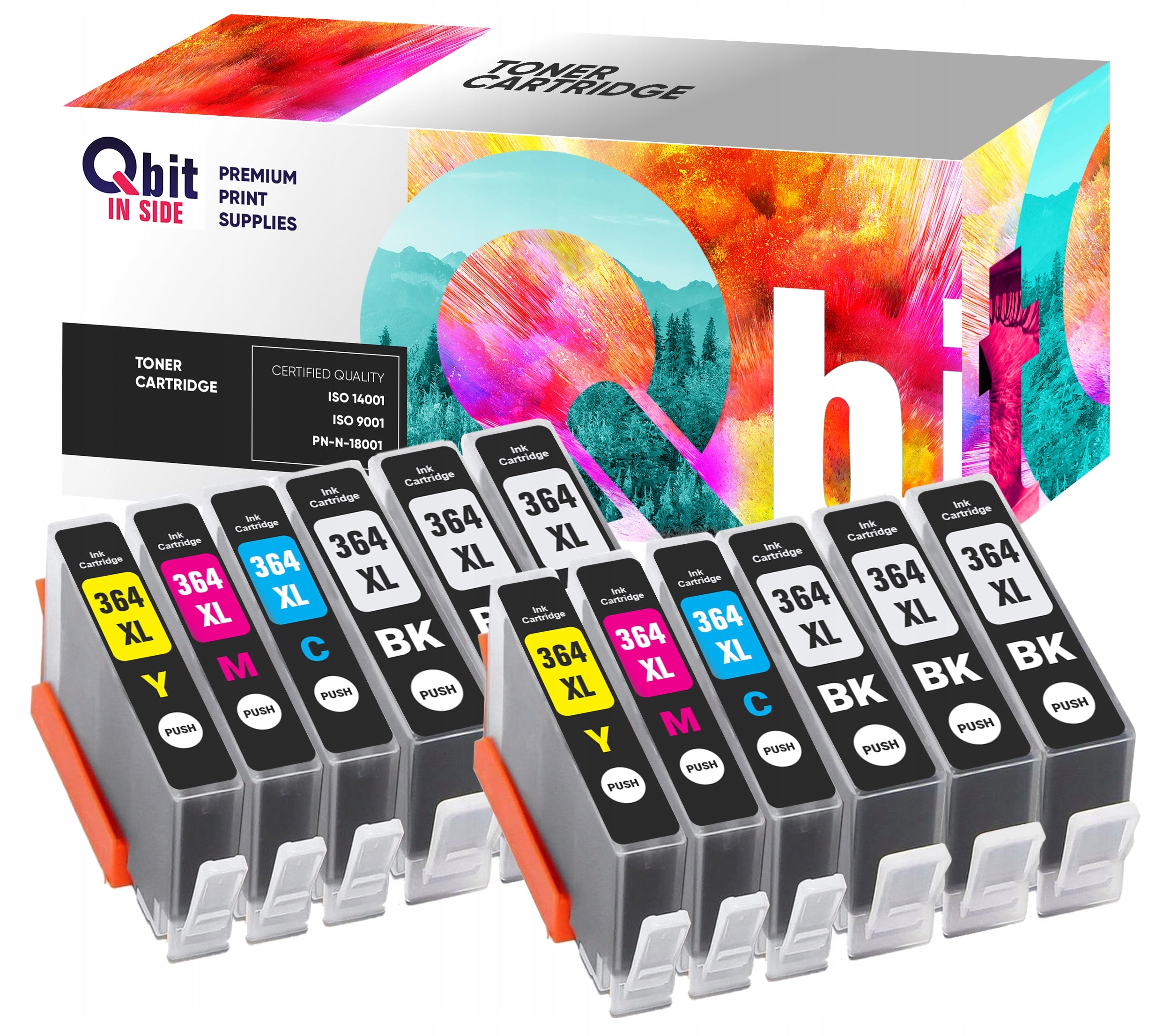 12x INK 364 XL FOR HP PHOTOSMART 5520 5524 5510 DESKJET 3520 3070A PRINTER Packaging status original