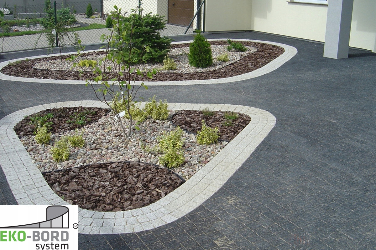 12x Lawn Garden edging 45mm Garden Curb 1m For Garden +Anchors Manufacturer EKO-BORD SYSTEM