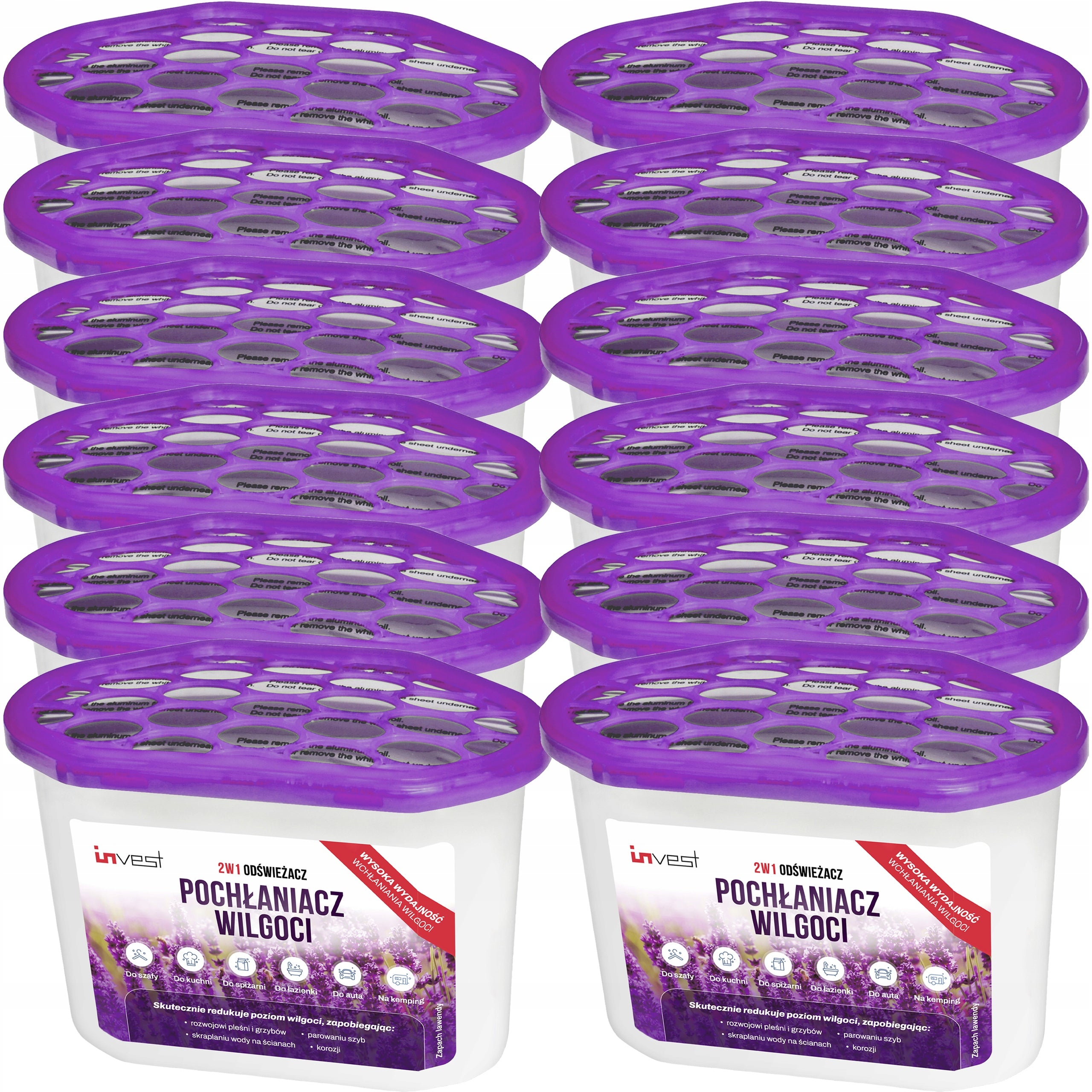 12x Scented Moisture Absorber for Home Bathroom Kitchen Camping Lavender