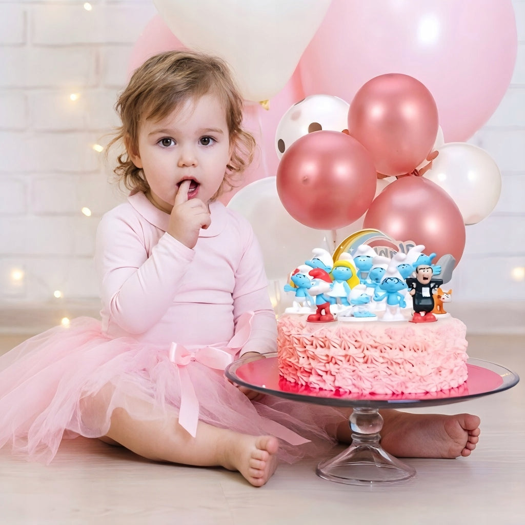 12x Smurfs Figurines Birthday Cake Gargamel Clumsy Smurf Figurines Manufacturer code 4896022073629