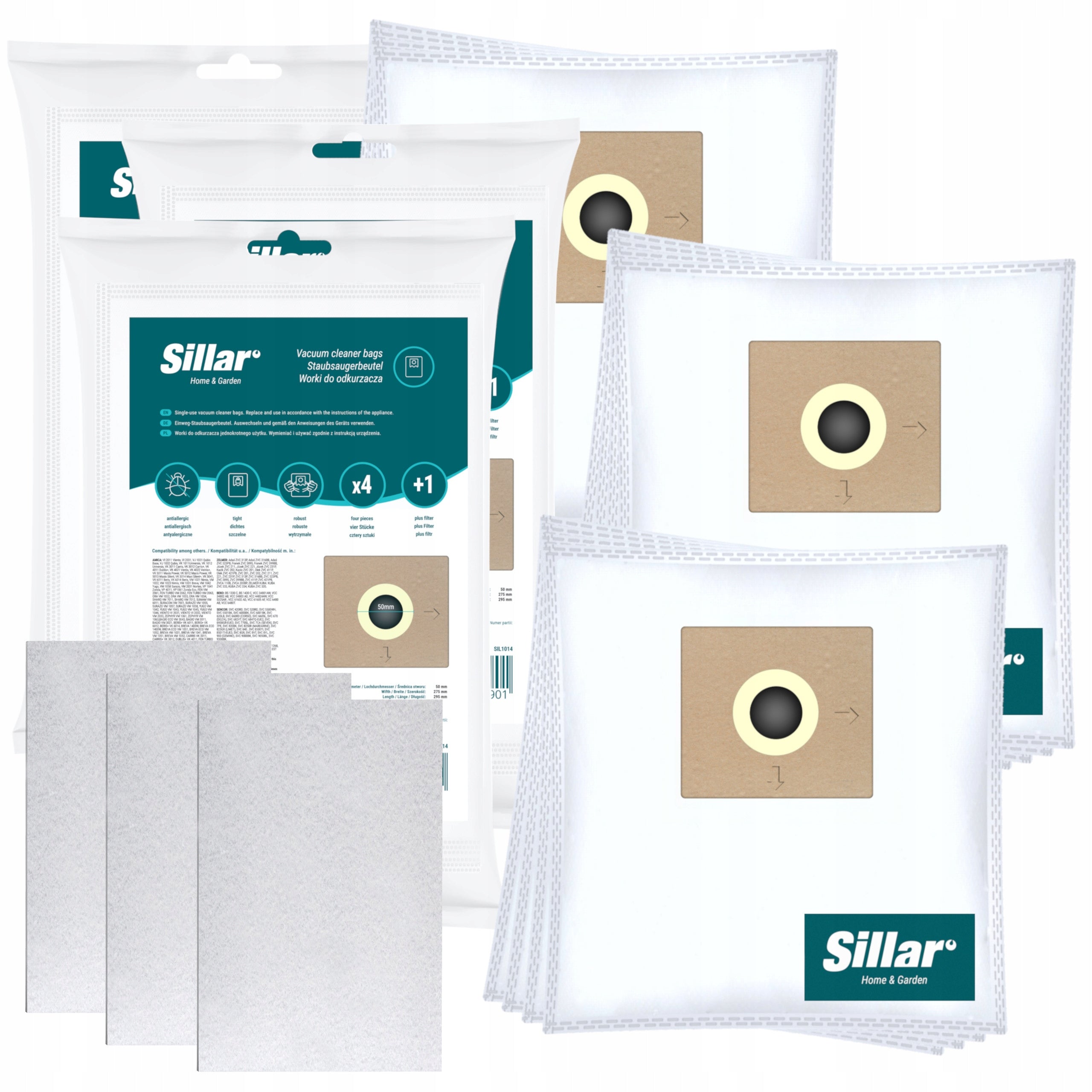 12x Vacuum Bags for Amica Ora 900W Fen Turbo Zonda AW3011 Zephyr Viento Yugo Surazo