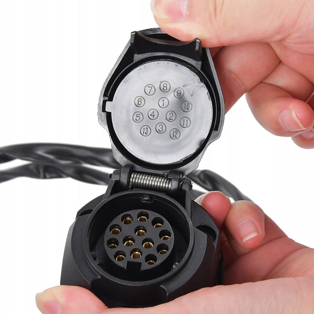 13-PIN socket for towing hook trailer Kind 13 PIN