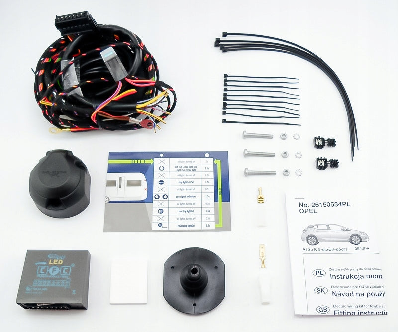 13-pin hook harness for Opel Astra K V Hatchback 5 drz. from 09.2015 Packaging status original