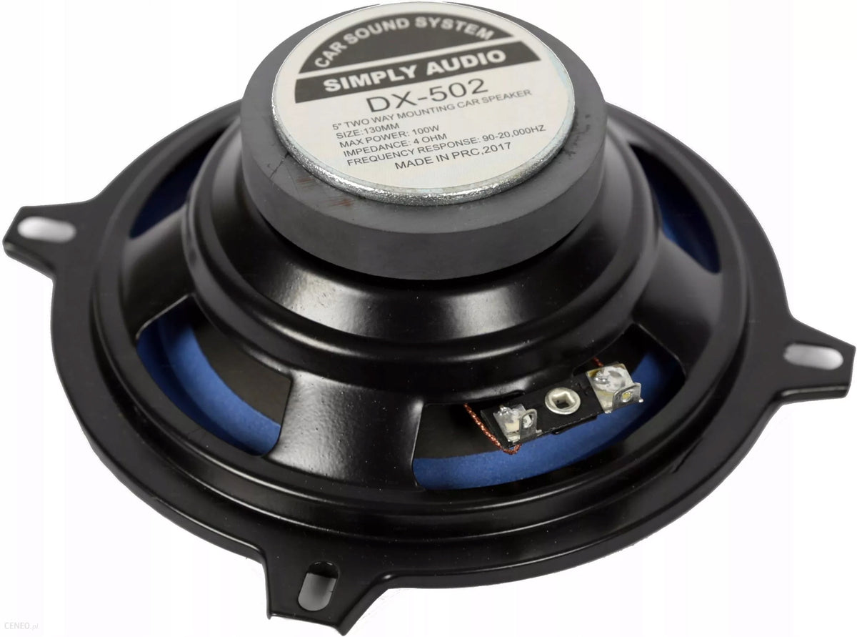 130mm 100W Two Way Car Speaker, Dynamic Sound Packaging status original