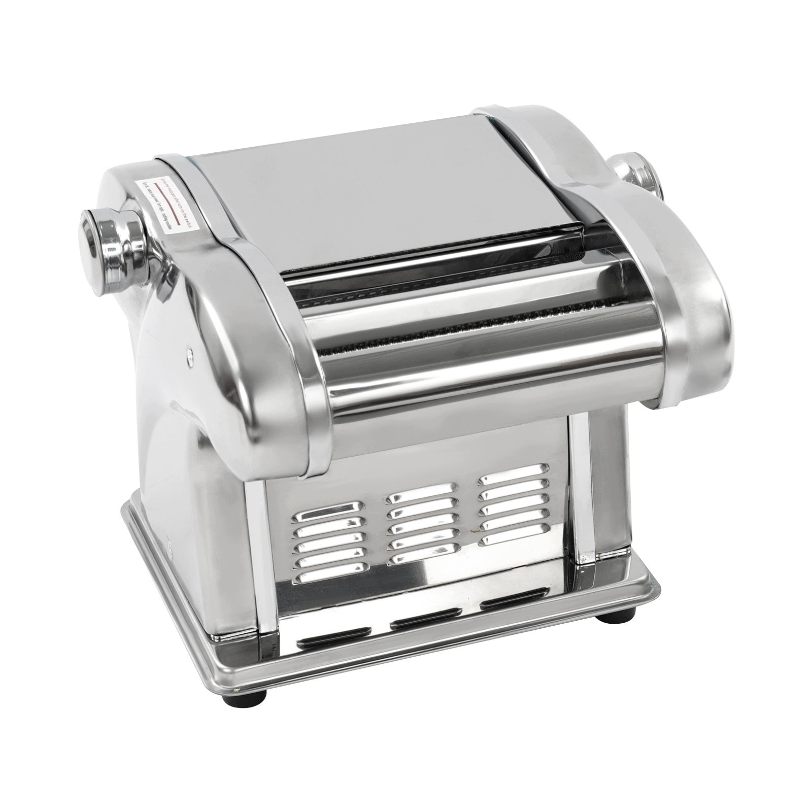 135W Electric Pasta Machine Stainless Steel 3 Blades 8 Thickness Levels