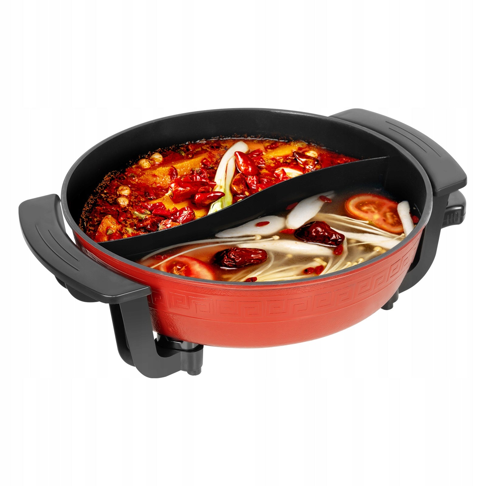 1360W Electric Hot Pot 31CM 6L 5-Temp Levels Family 3-4 People