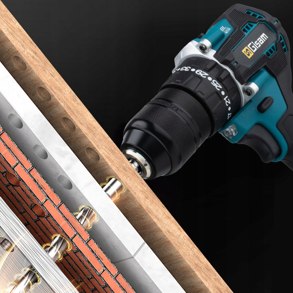 13mm Brushless Impact Drill Screwdriver 35+3Torque Drilling Tool EAN (GTIN) 725388821817