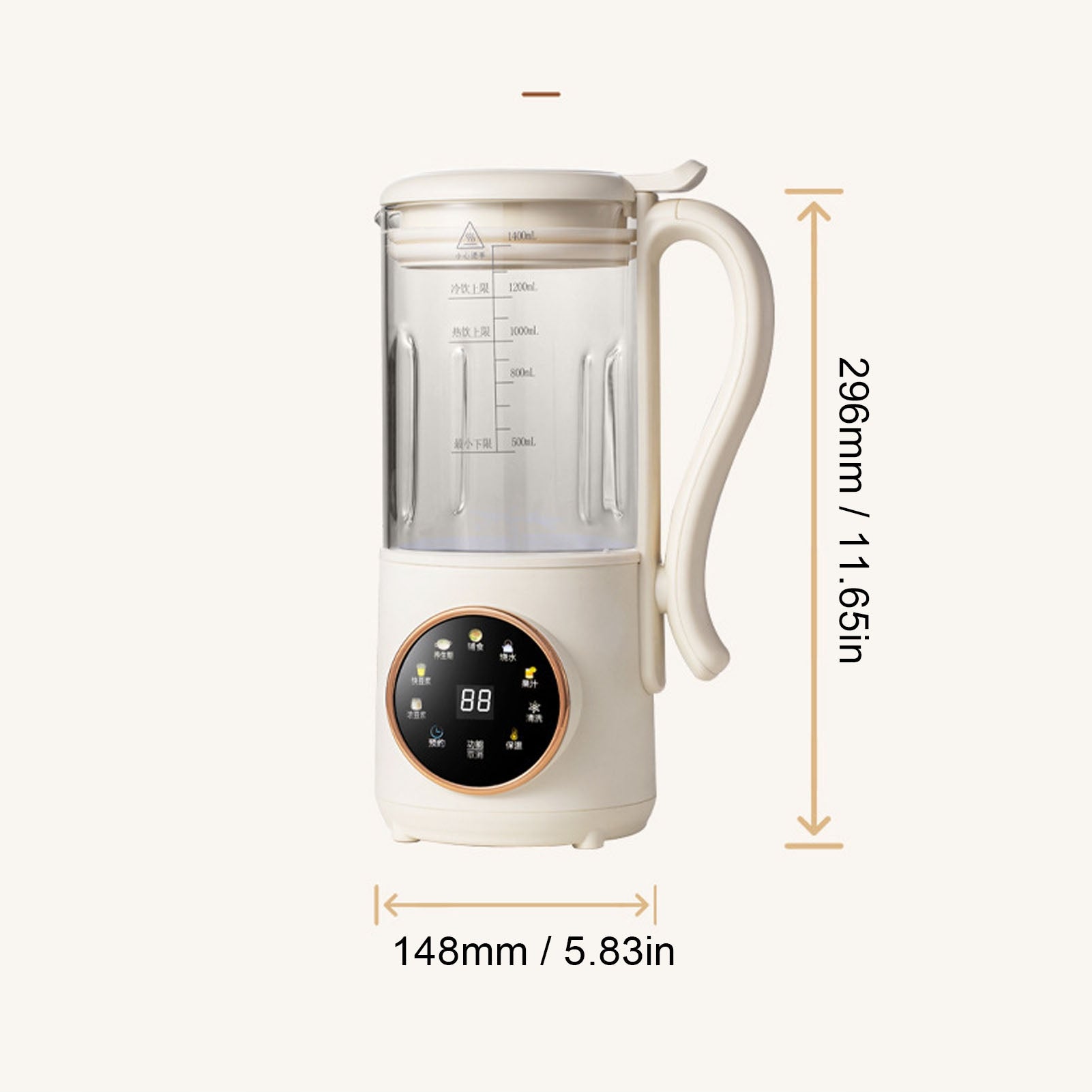 1400ML small soy milk making machine automatic heating Brand no brand