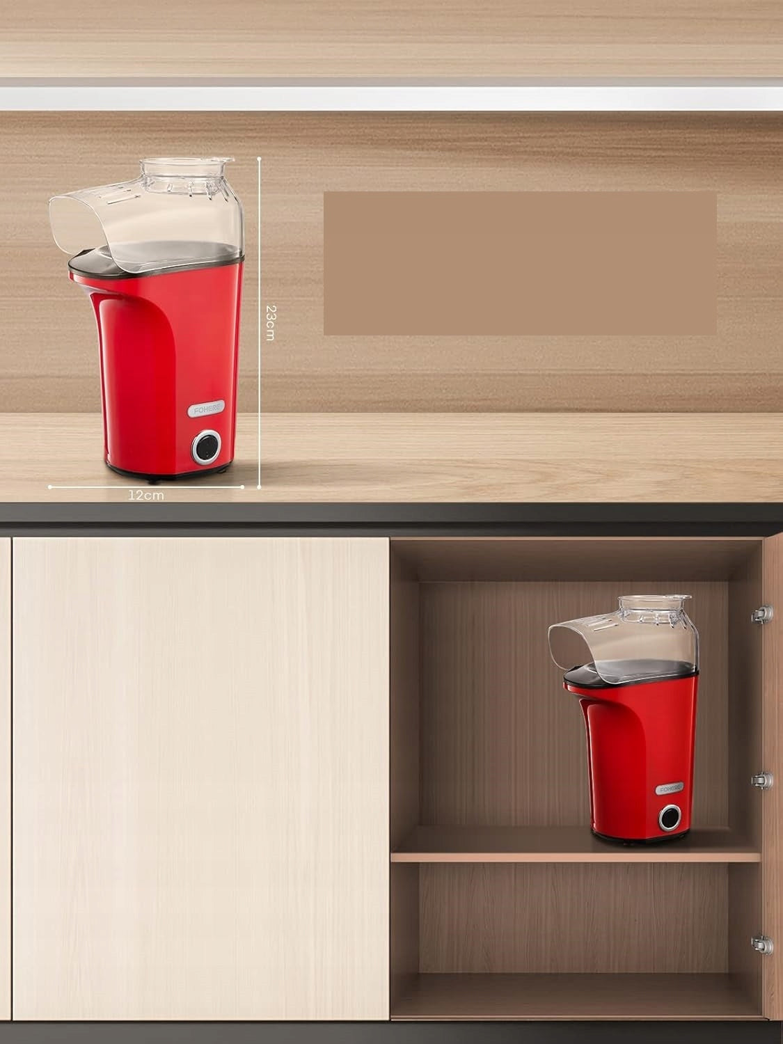1400W OIL-FREE HOT AIR POPCORN MACHINE Manufacturer code BMH-1201A