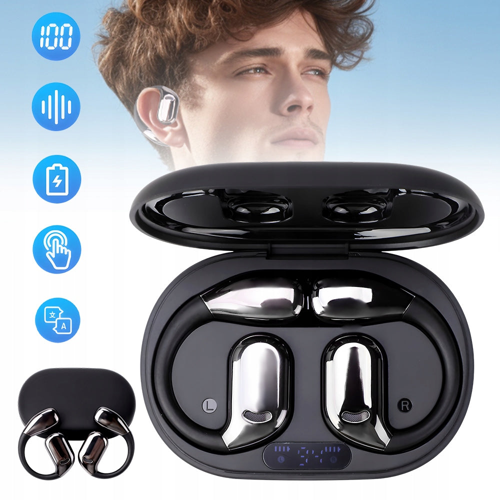 144 LANGUAGE TRANSLATION HEADPHONES WITH DOUBLE-SIDED TIME TRANSLATION Model 6NC0029BK