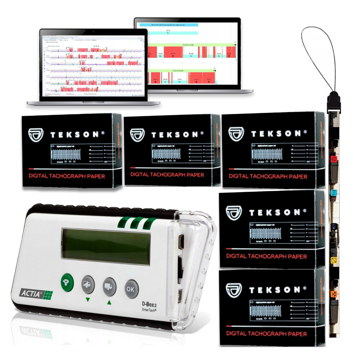 15 x PAPER|ACTIA D-BOX 2|NEW TACHO|PROGRAM| 06.07|