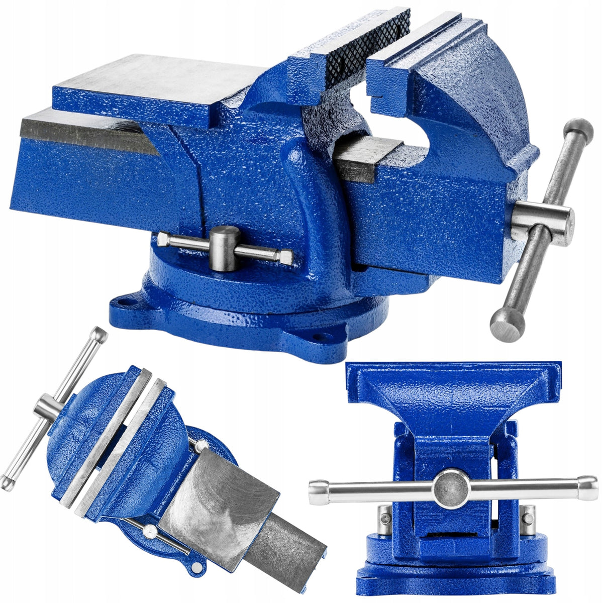 150MM CAST IRON ROTARY TABLE VISE WITH 360° ANVIL FOR PROFI WORKSHOP