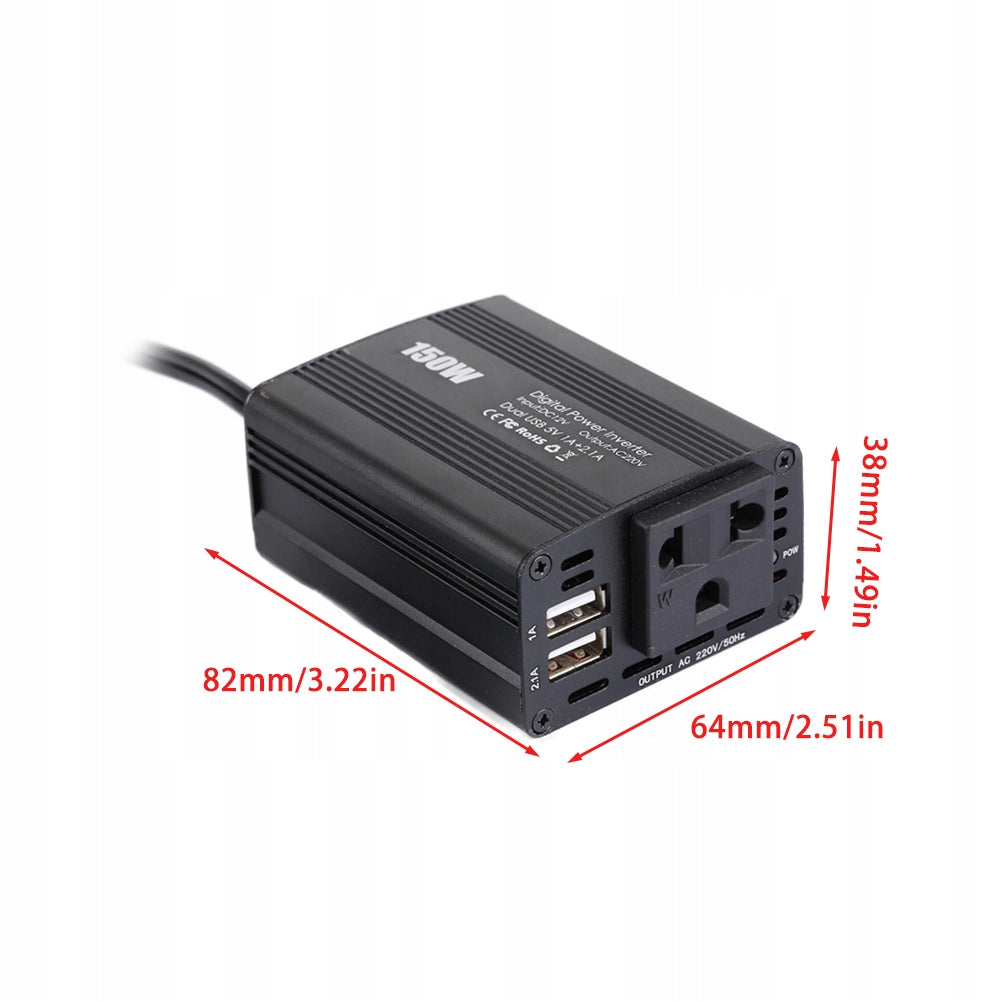 150W Inverter Car Inverter 12V/220V Packaging status original