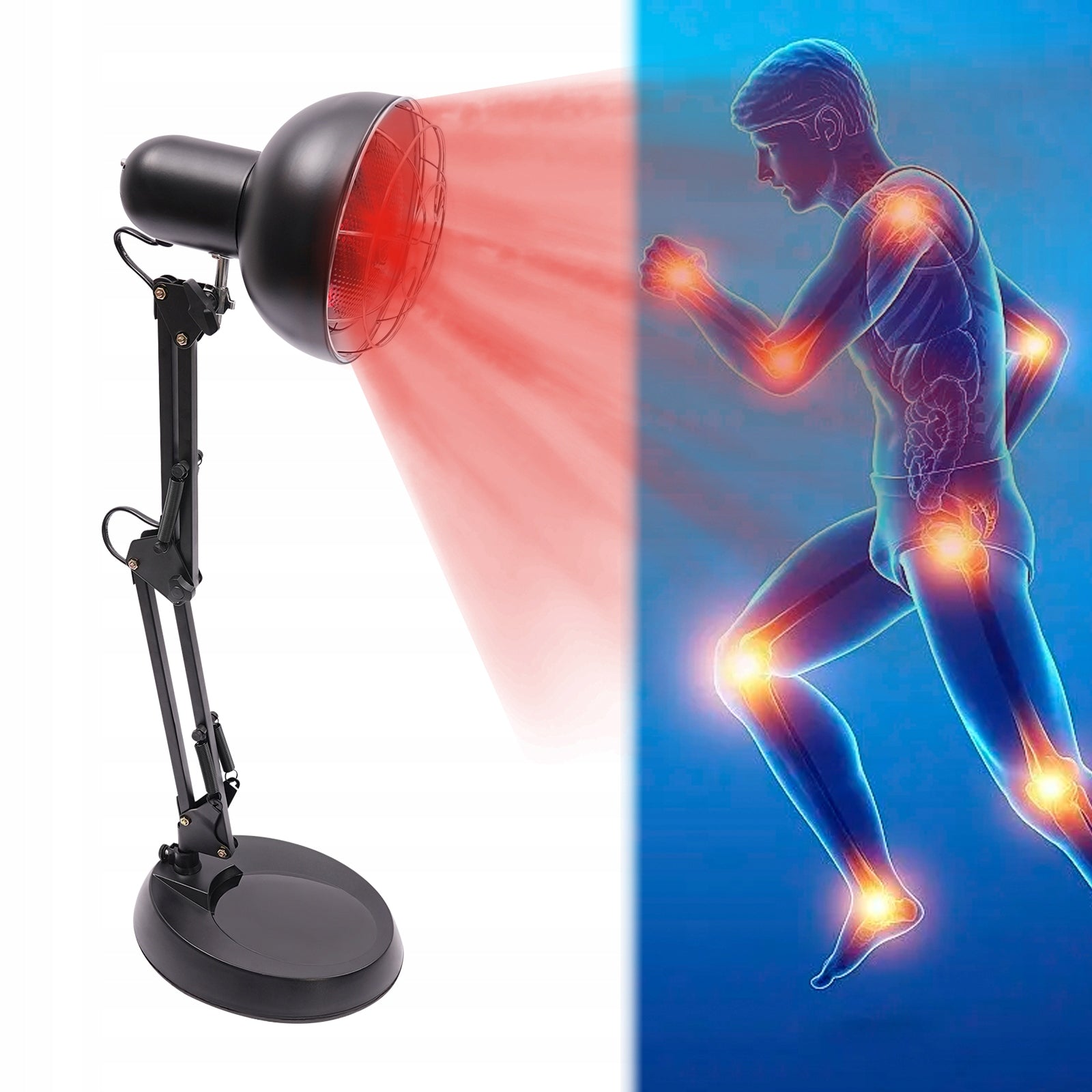 150WHome-use Infrared Therapy Lamp-Black, Red light lamp,Infrared Heat Lamp Manufacturer code wl6105