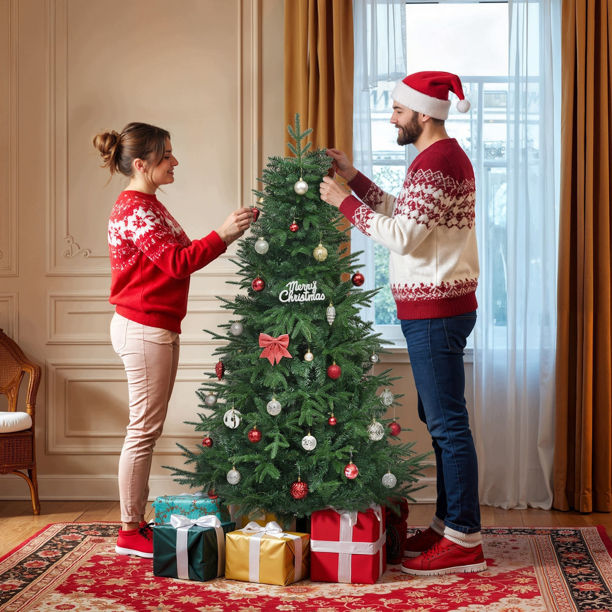 152 cm Artificial Christmas Tree Spruce PVC Metal Stand 450 Tips Manufacturer code 18890524521