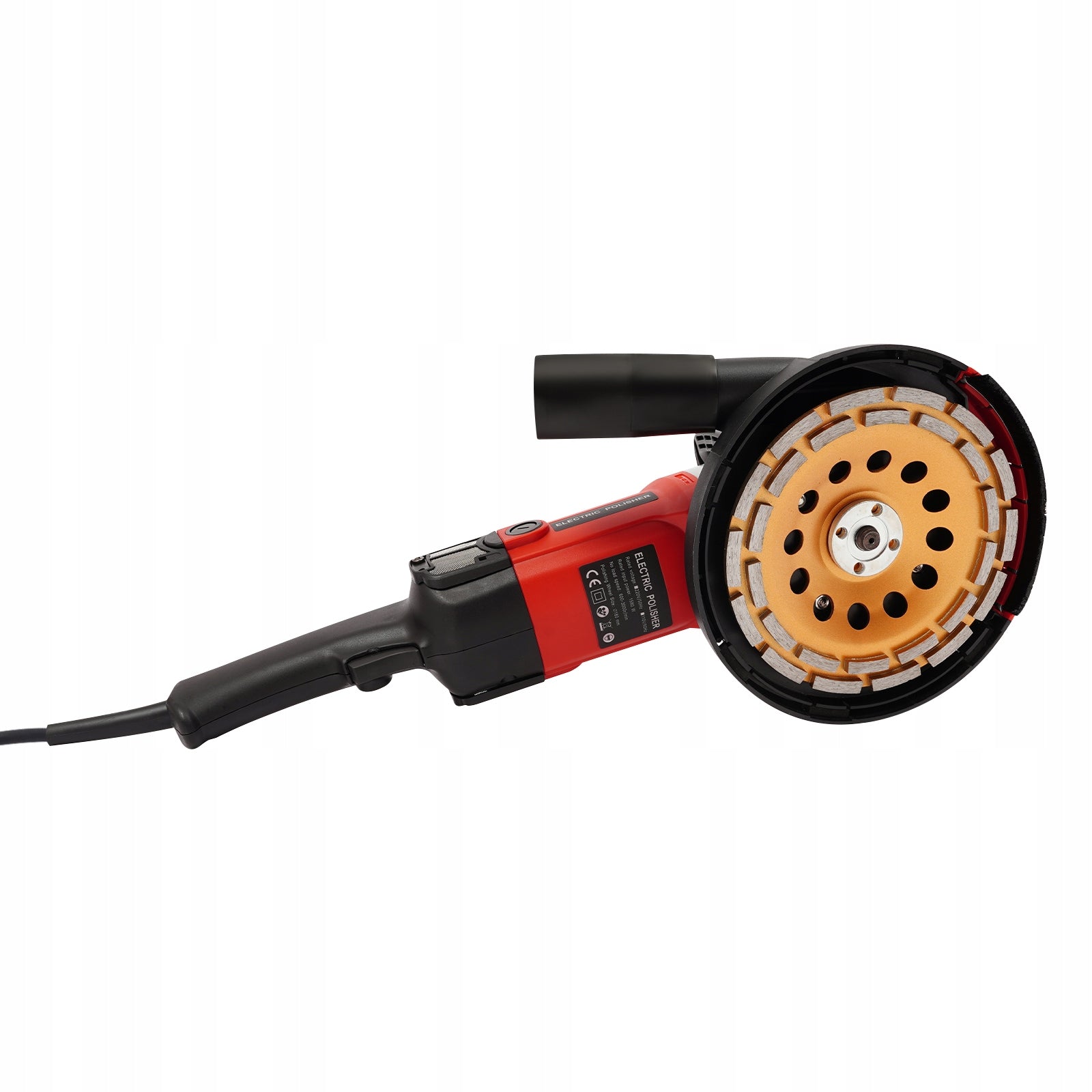 1580W 7"Dust-Free Grinding Machine, Concrete Surface Planer Maximum power 1580 W