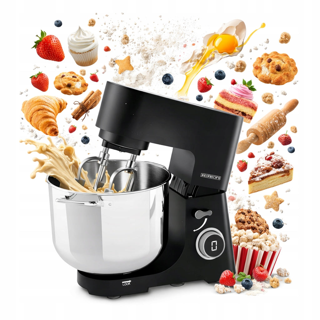 15L 2500W FOOD PROCESSOR planetary KNEALER Mixer Cake Blender XXL