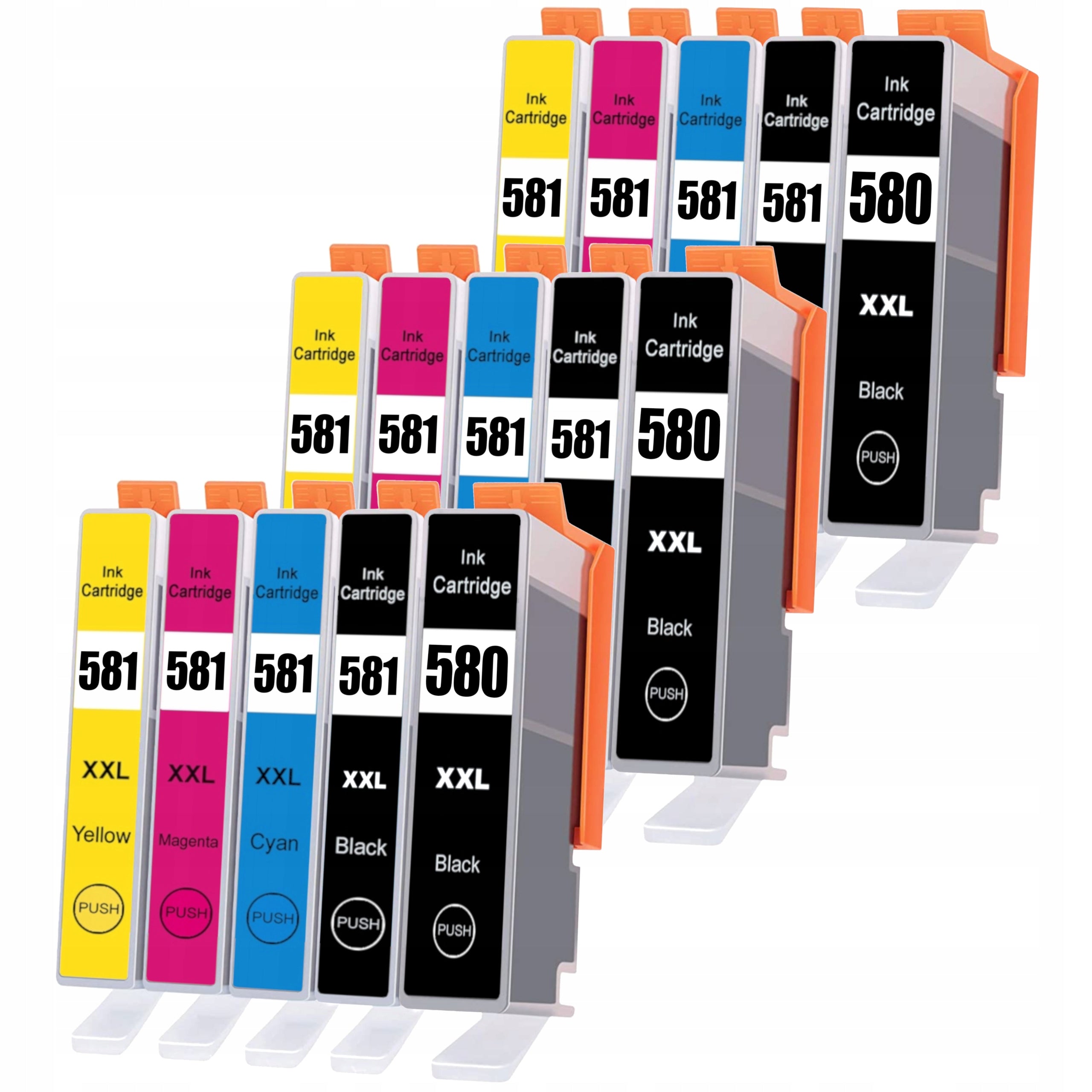 15x INKS FOR CANON TS6250 TS6251 TS6300 TS6350 TS6351 TS8100 TS705a TS6350a