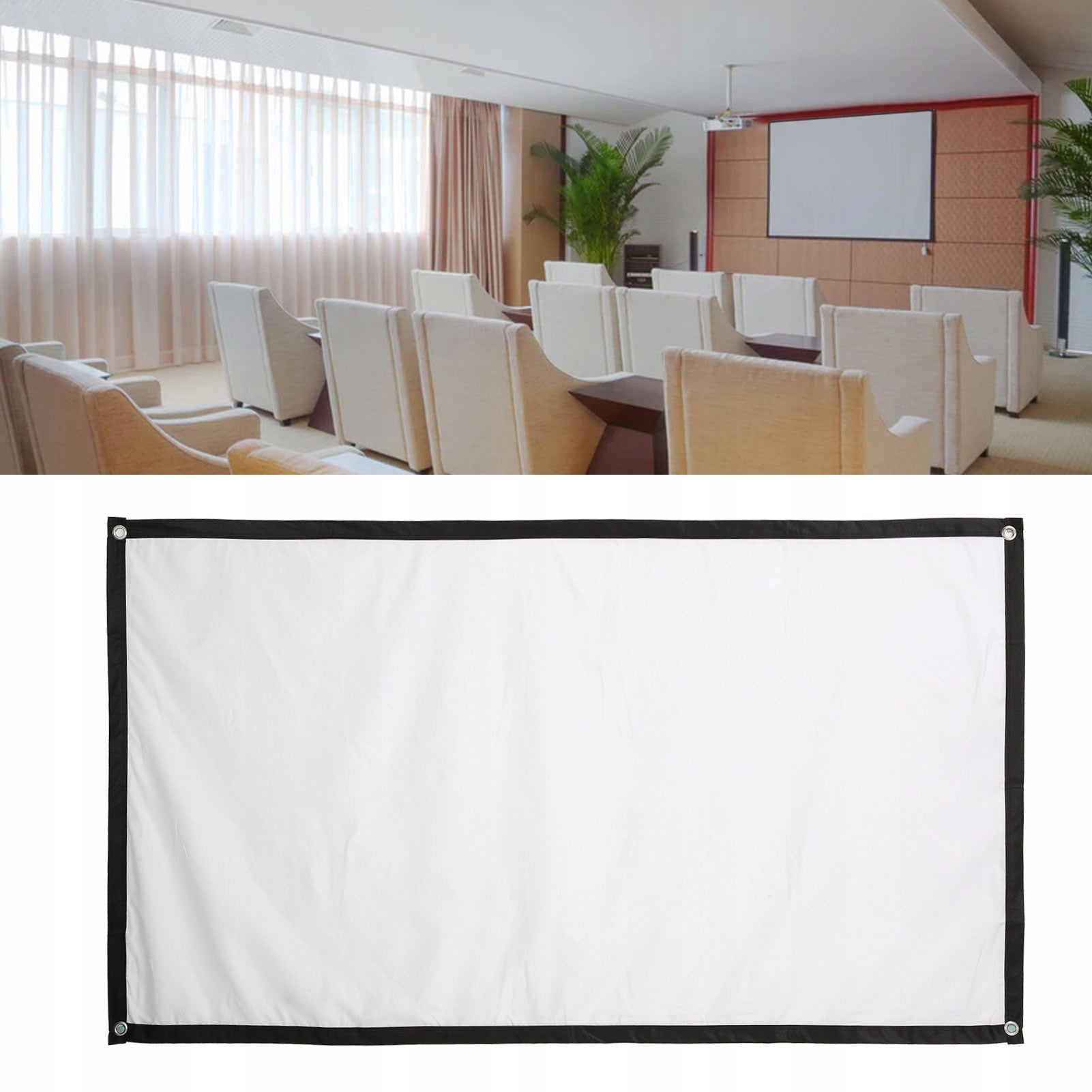 16:9 PROJECTION SCREEN PORTABLE HD FOLDABLE 72 INCH Brand no brand