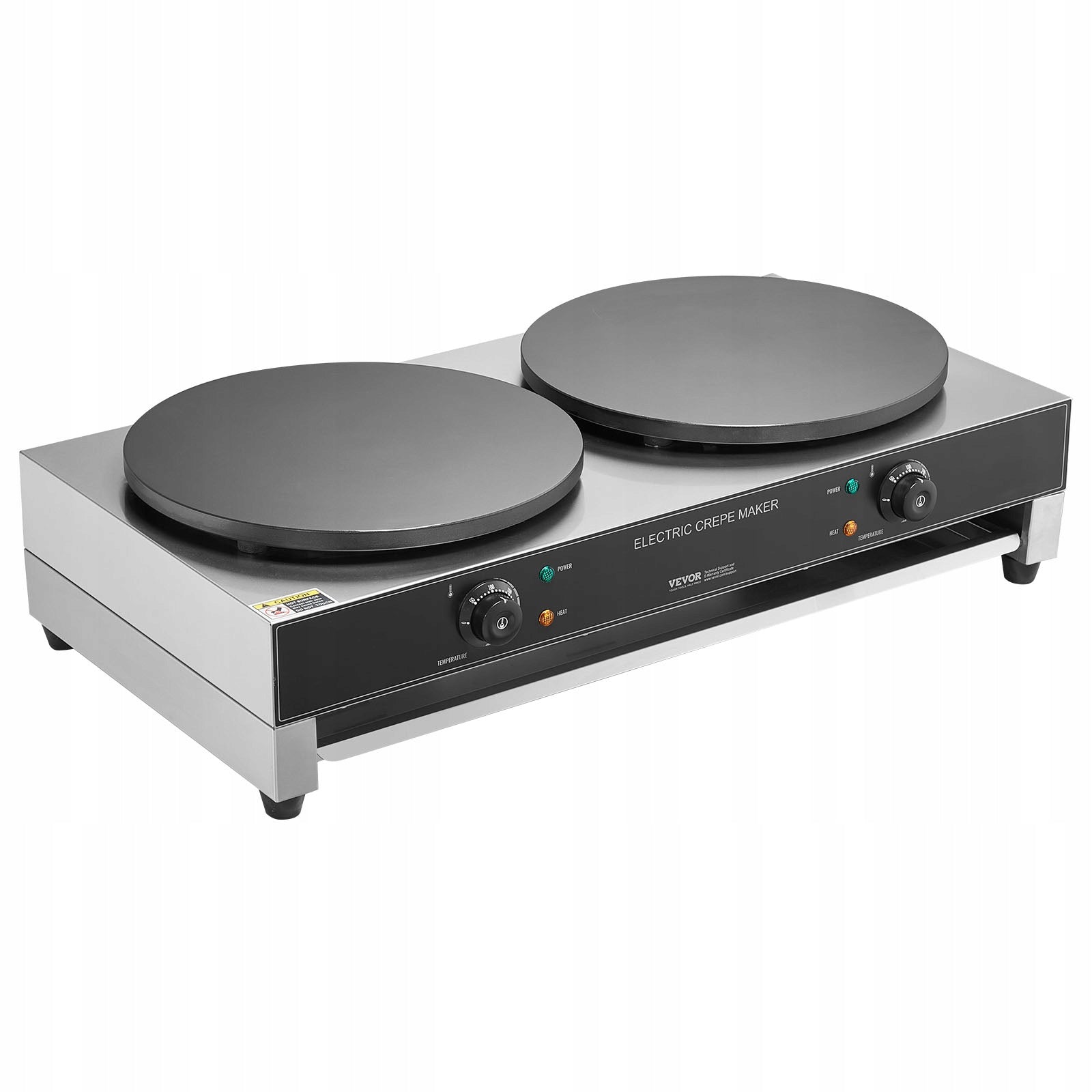16-Inch Electric Crepe Maker Commercial Crepe Machine 6000W Double Head