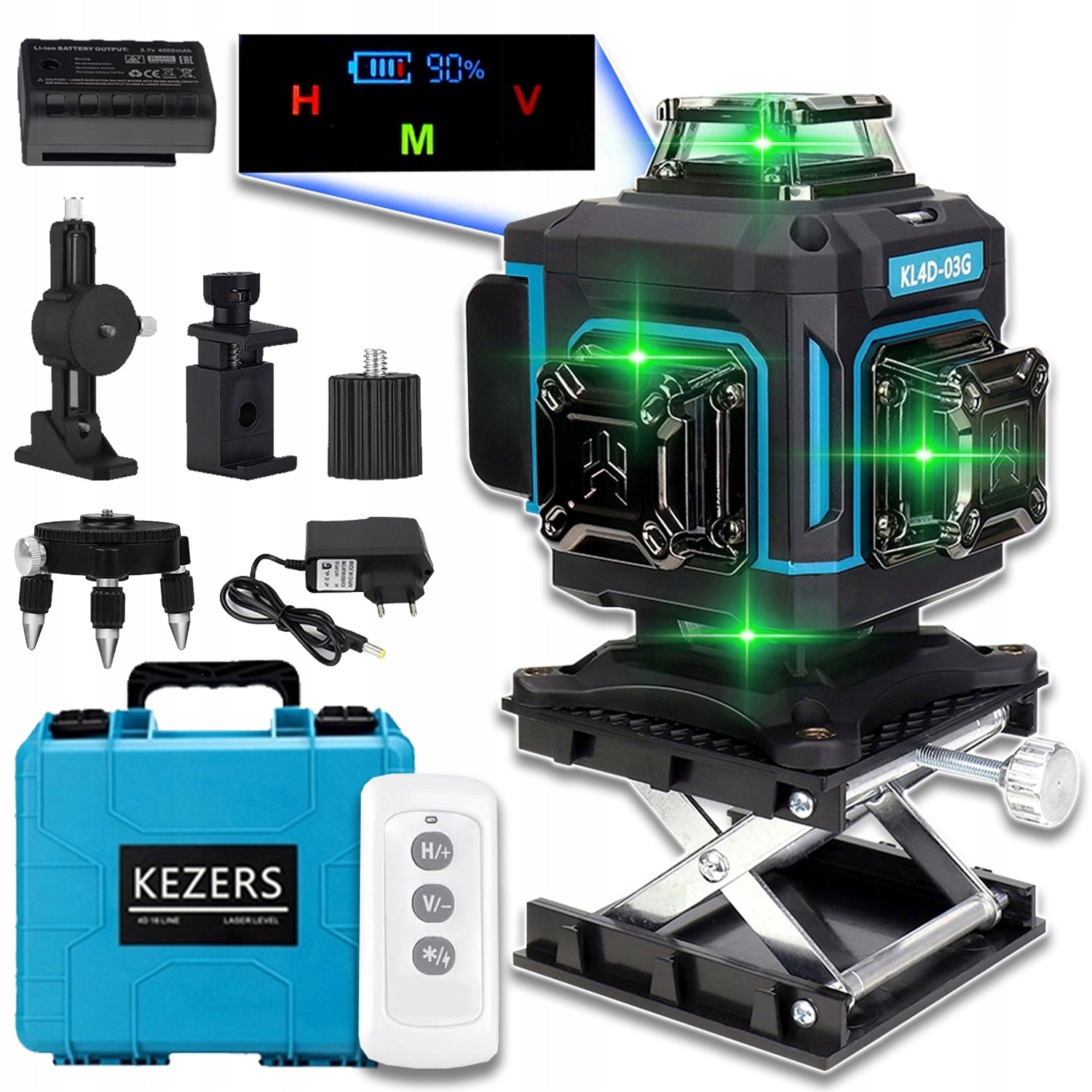 16 LINES CROSS LASER 4D LASER LEVEL GREEN