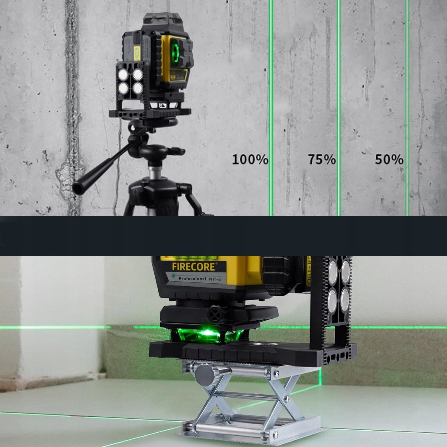 16 LINES LASER LEVEL WITH DISPLAY LCD 4D 360 CROSS LASER Power supply rechargeable battery