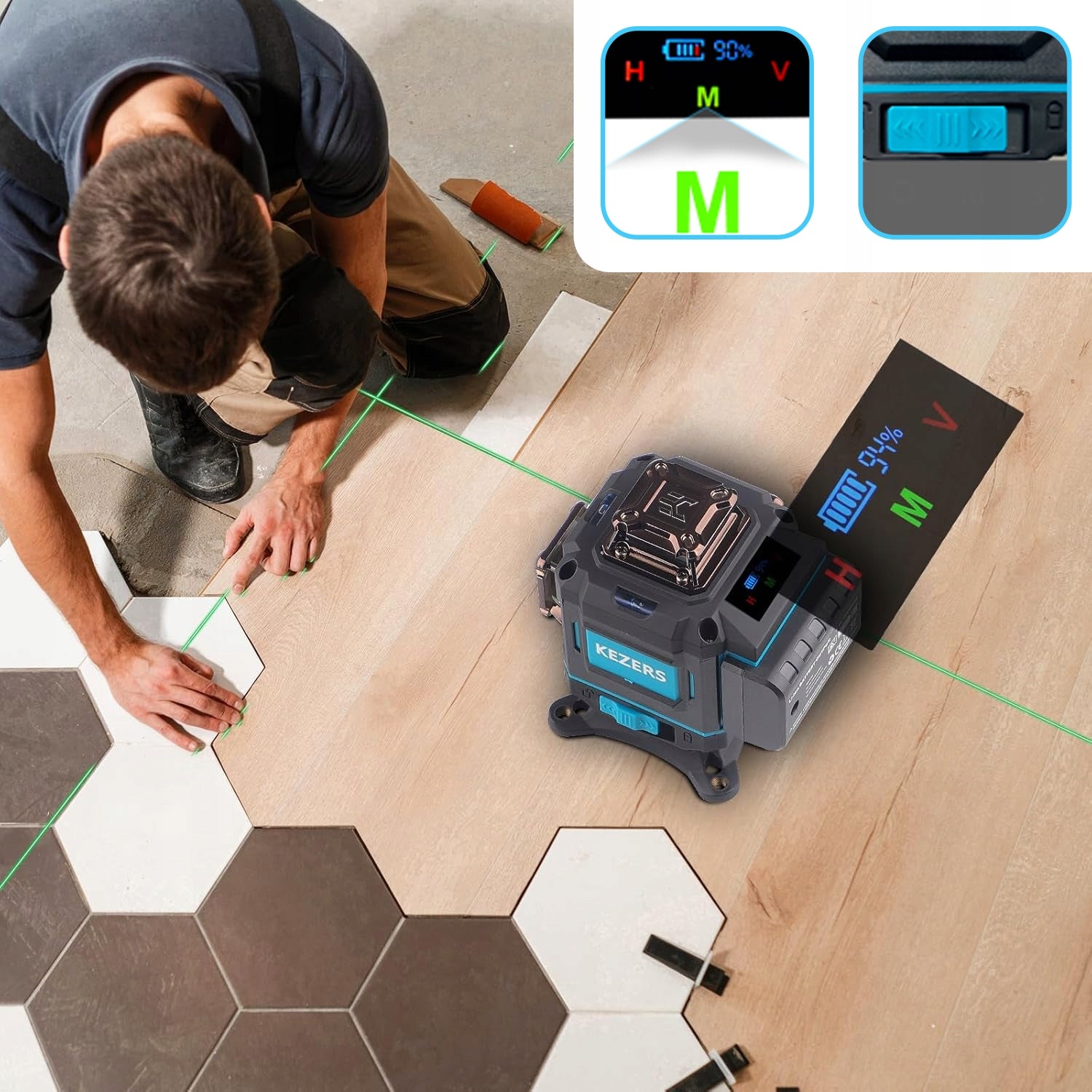 16 LINES LASER LEVELER 4D LASER LEVEL CROSS DIGITAL KEZERS Manufacturer code LEVEL LASER KL4D-03G