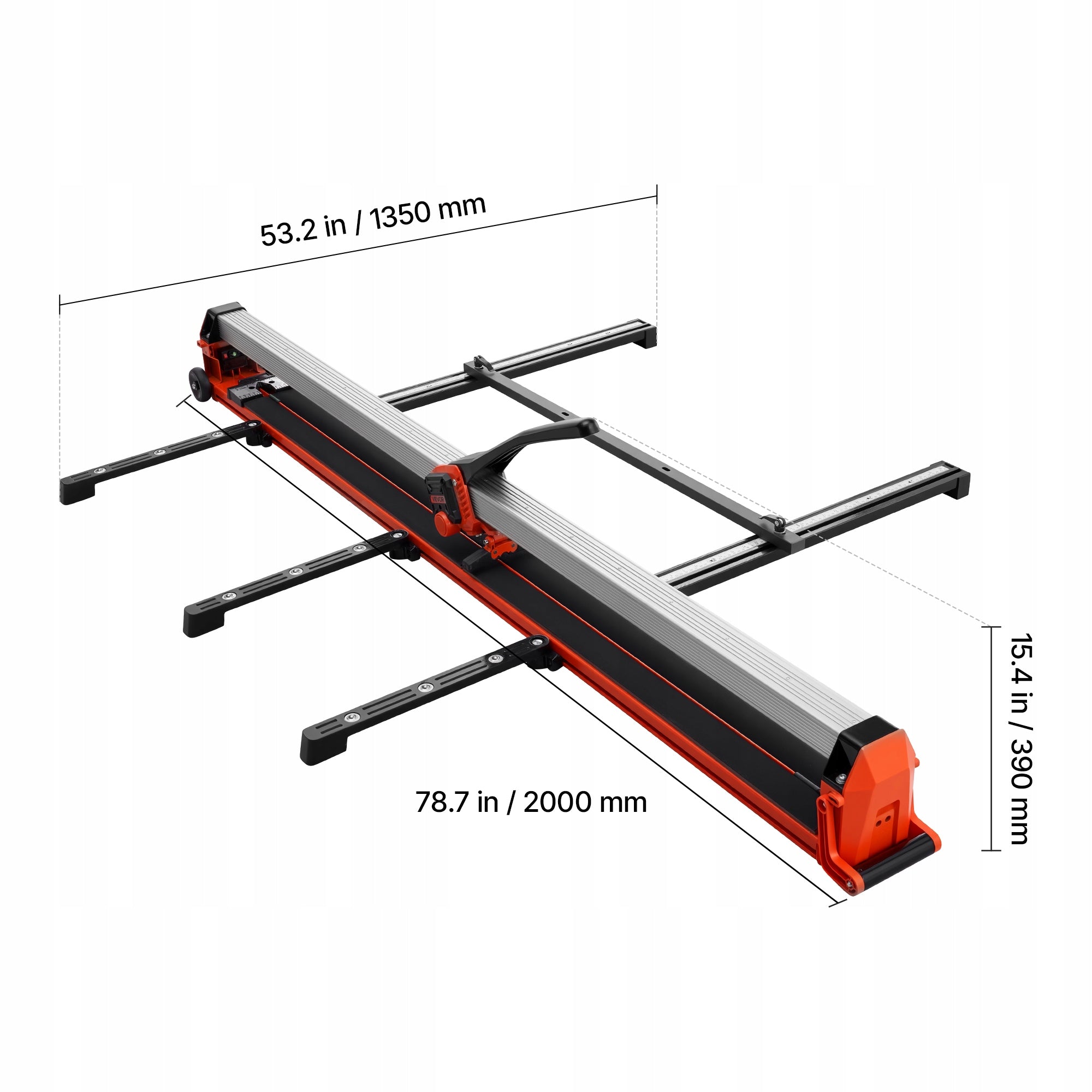 160CM Precision Cutting Tile Cutter With Rail And Sliding Head Packaging status original