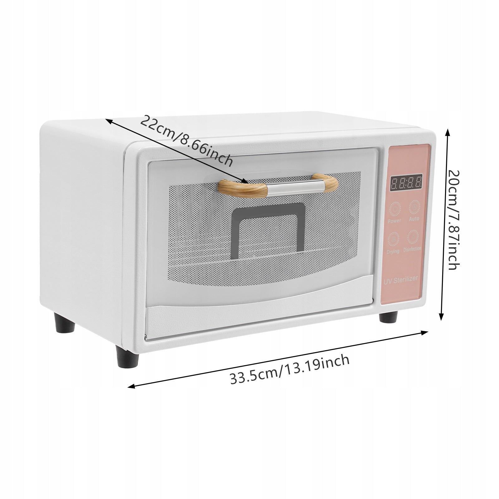 160W UV Disinfection Cabinet 10L Hot Air Drying Sterilizer Pink EAN (GTIN) 763508677265