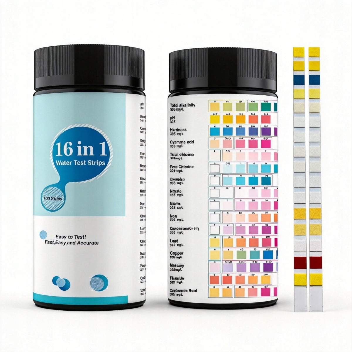 16IN1 WATER TESTER SET OF 100 STRIPS WATER QUALITY AND HARDNESS TEST Kind other